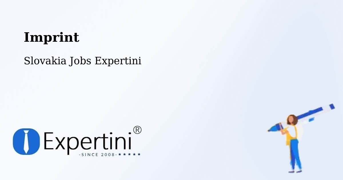 Imprint – Kolárovo - Slovakia Jobs Expertini
